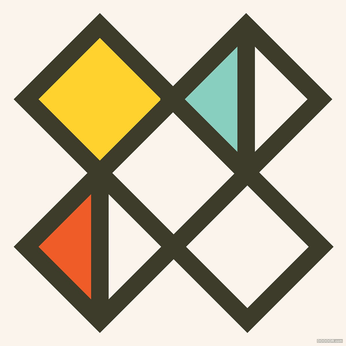 几组PS几何体练习|平面|图案|DamonLai - 原创作品 - 站酷 (ZCOOL)