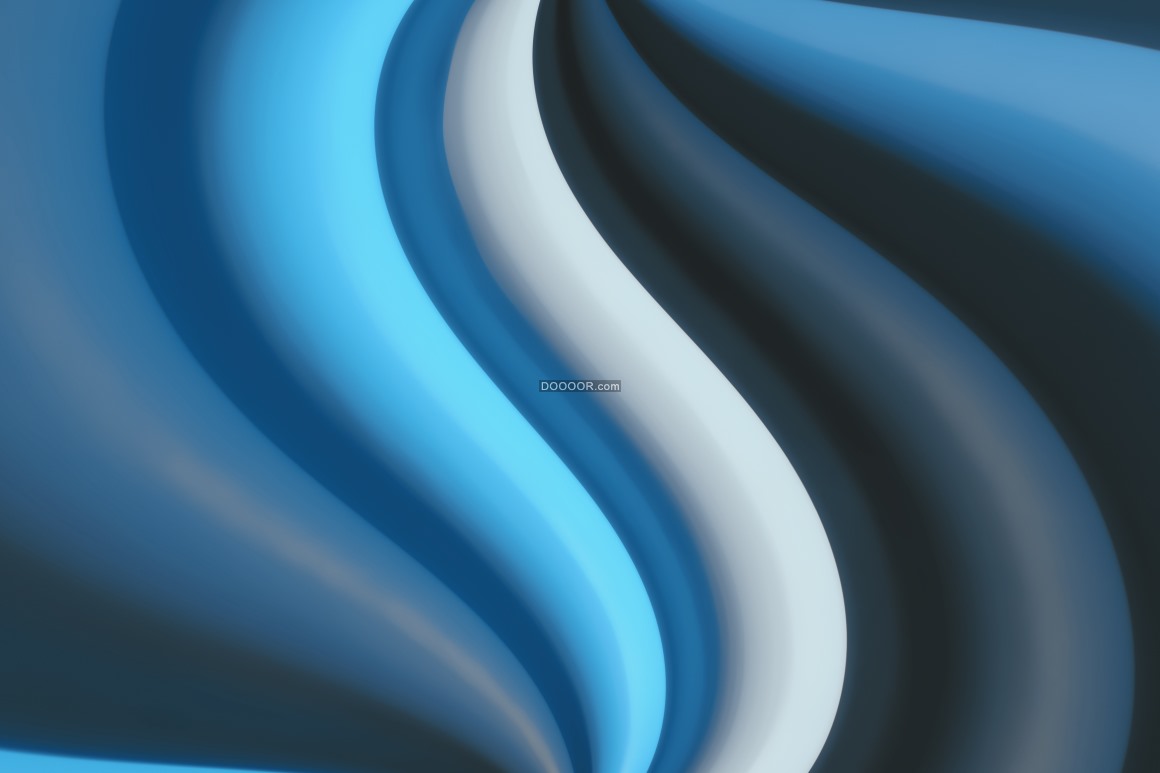 背景花纹素材设计几条蓝灰色的金属质感的曲线横贯整个画面曲线旋转而