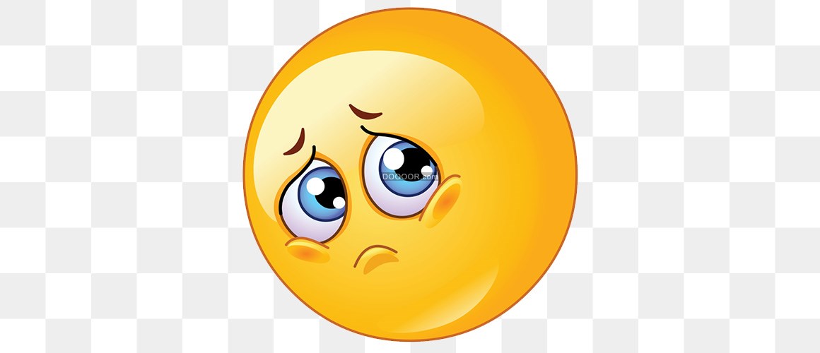 一个表情悲伤眼睛带泪的emoji图像设计免抠png素材