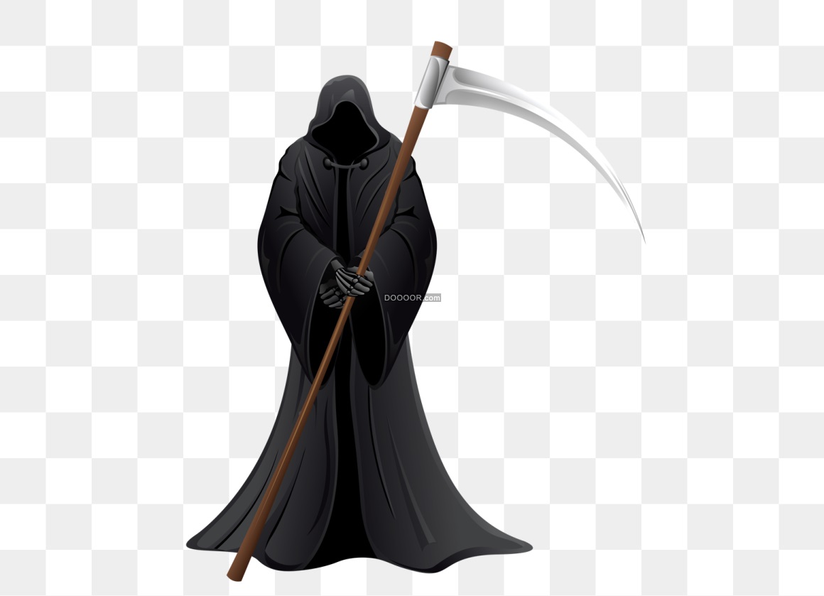 02222_一个穿着黑色袍子的死神拿着镰刀高清PNG素材.jpg