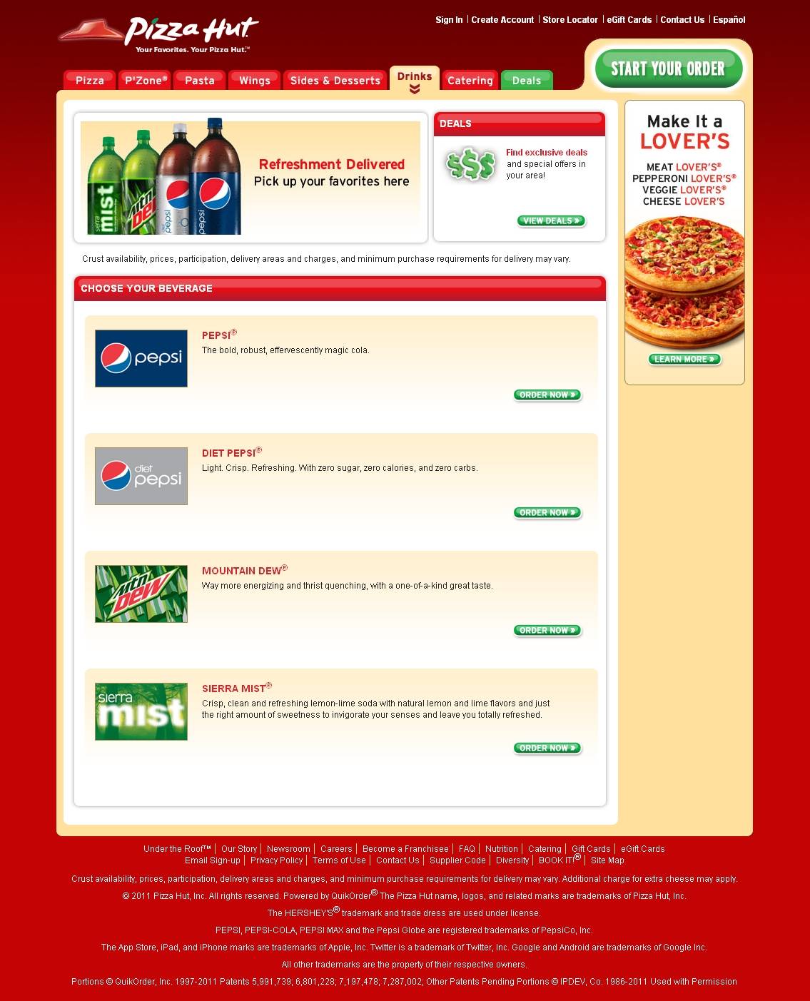 Pizza Hut - Beverages to Accompany America\'s Favor.jpg