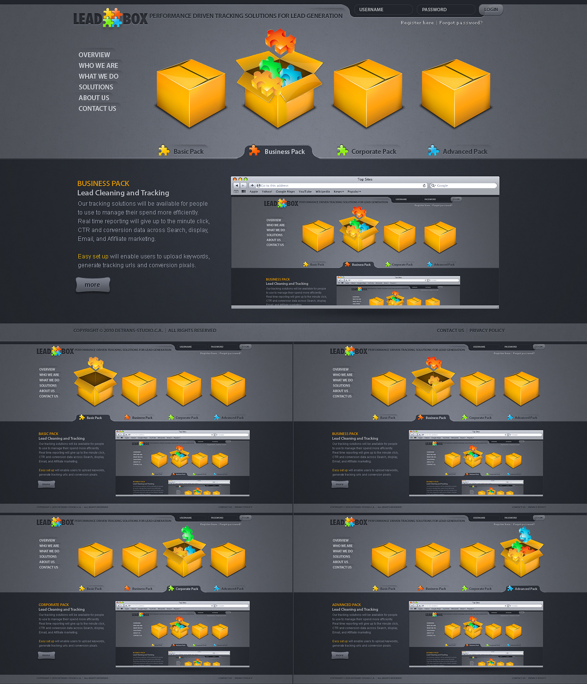 Box - Web Layout