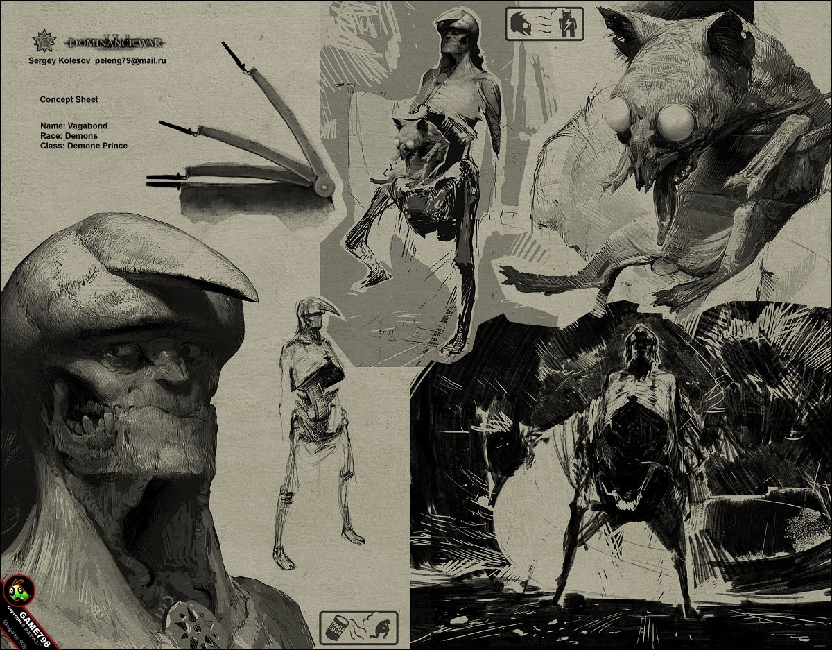 DOMINANCI WAR角色设定手绘机械战争概念插画欣赏