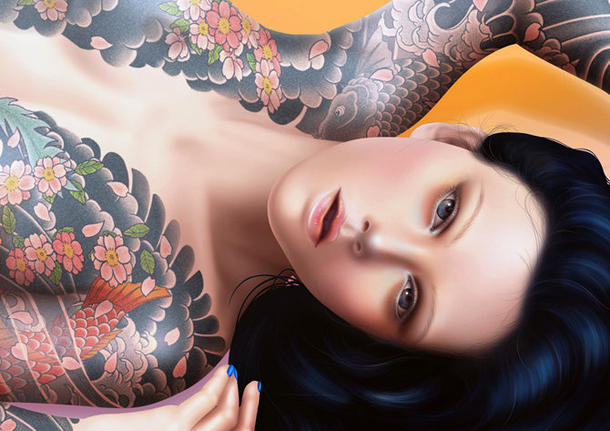 色彩魅惑—日本Kittozutto工作室美女插画设计欣赏 