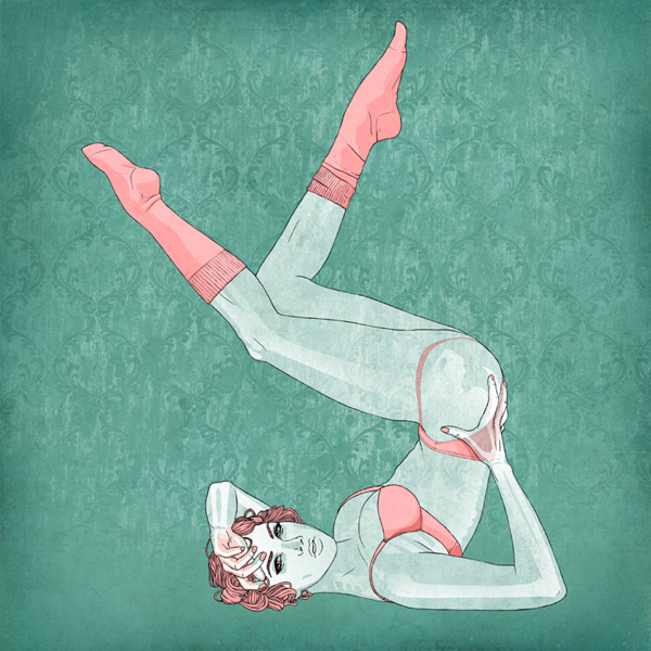 美国插画师stuntkid美女线条插画欣赏