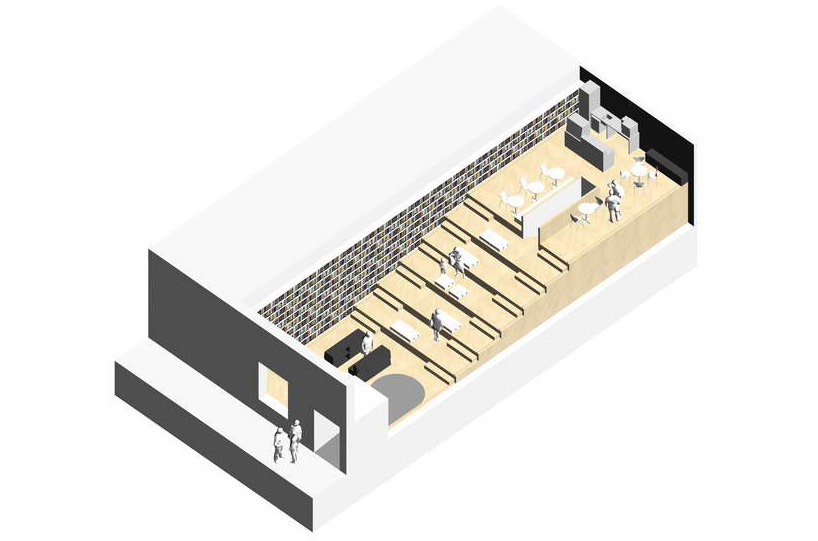 Pural+Totalstudio:alexis适合书店咖啡馆等的国外阶梯空间布局