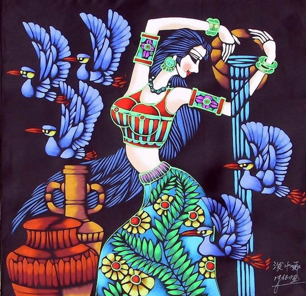 China Yunnan Heavy Color Painting Art Appreciation 中国云南重彩画艺术C