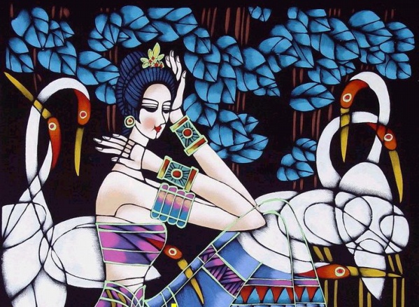 China Yunnan Heavy Color Painting Art Appreciation 中国云南重彩画艺术D