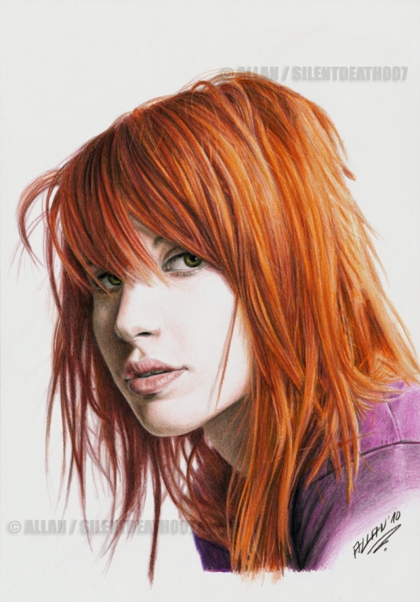 NB series abroad realistic portrait pencil appreciate the play is dripping lonely 55P 