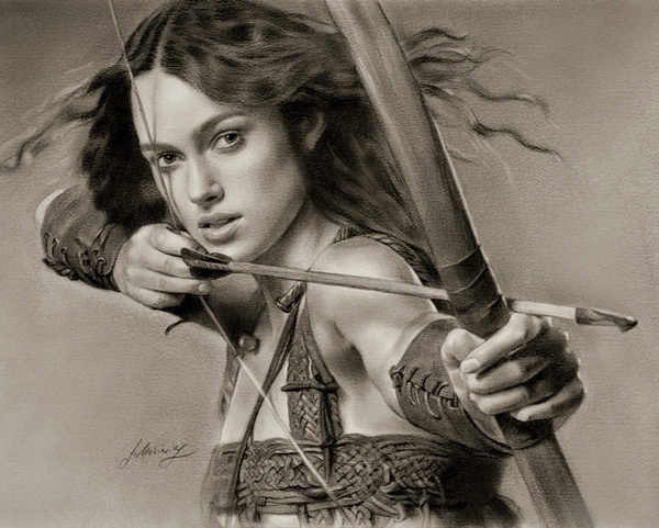 NB series abroad realistic portrait pencil appreciate the play is dripping lonely 55P 