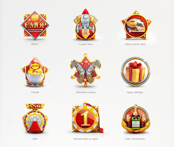 Exquisite special badge design Photos - excellent UI design appreciation 