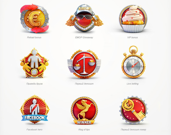 Exquisite special badge design Photos - excellent UI design appreciation 