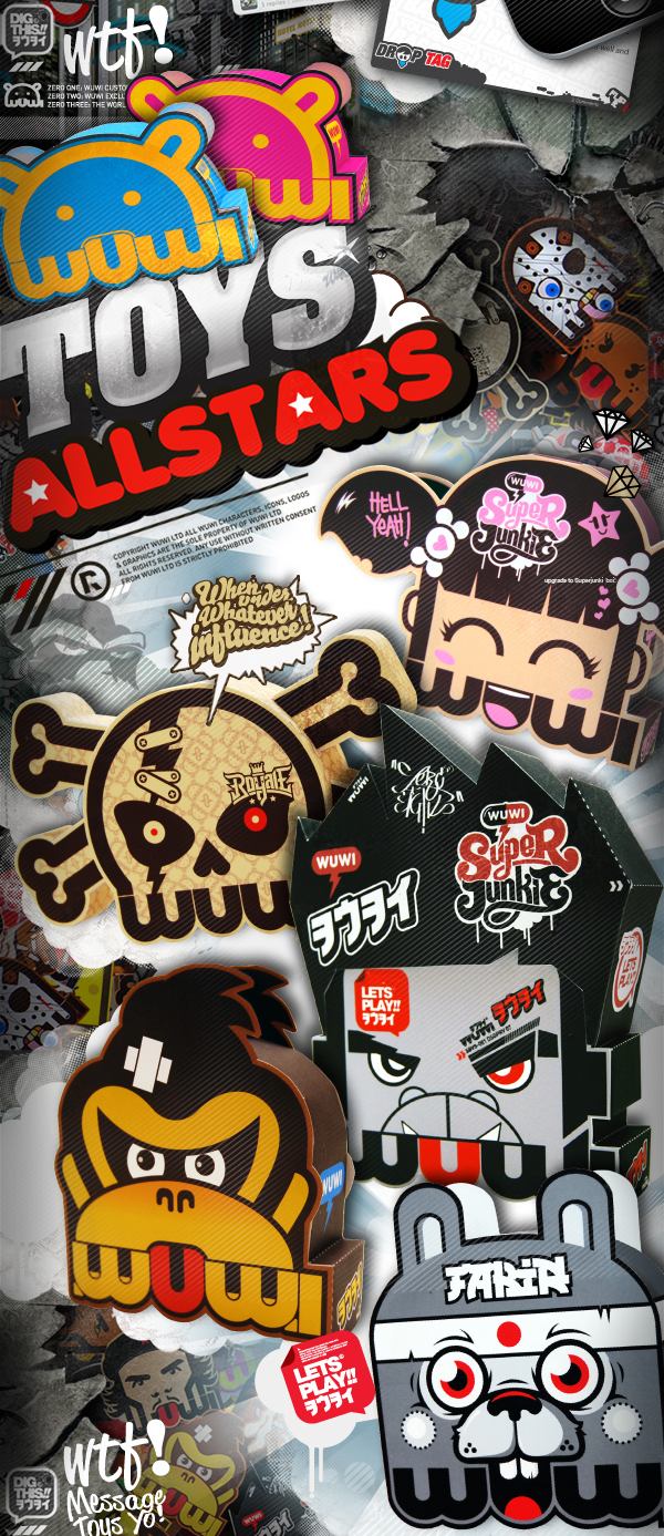 8P = 11.2MB cool cartoon style WUWI WORLD International Poster Design 