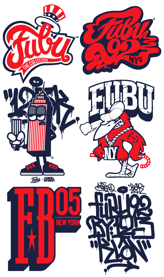 FUBU THE COLLECTION cartoon style reminded design appreciation 
