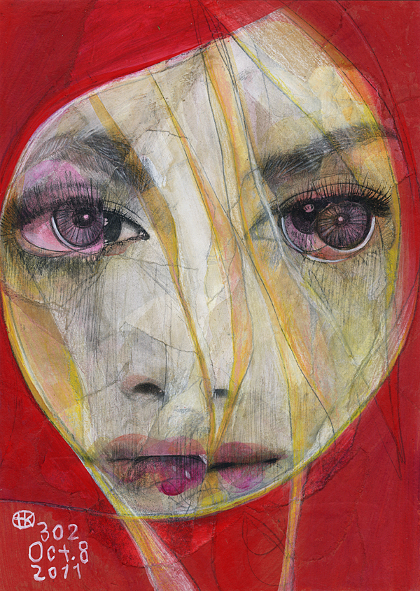 TAKAHIRO KIMURA--Recent Broken Faces高弘木村-最近的碎面-肖像插画 