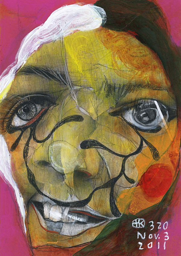 TAKAHIRO KIMURA--Recent Broken Faces高弘木村-最近的碎面-肖像插画 