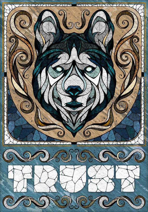 Illustrator Andreas Preis-- Life - special animal line illustration design 