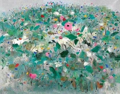 Chinese painter Wu Guanzhong works 113P