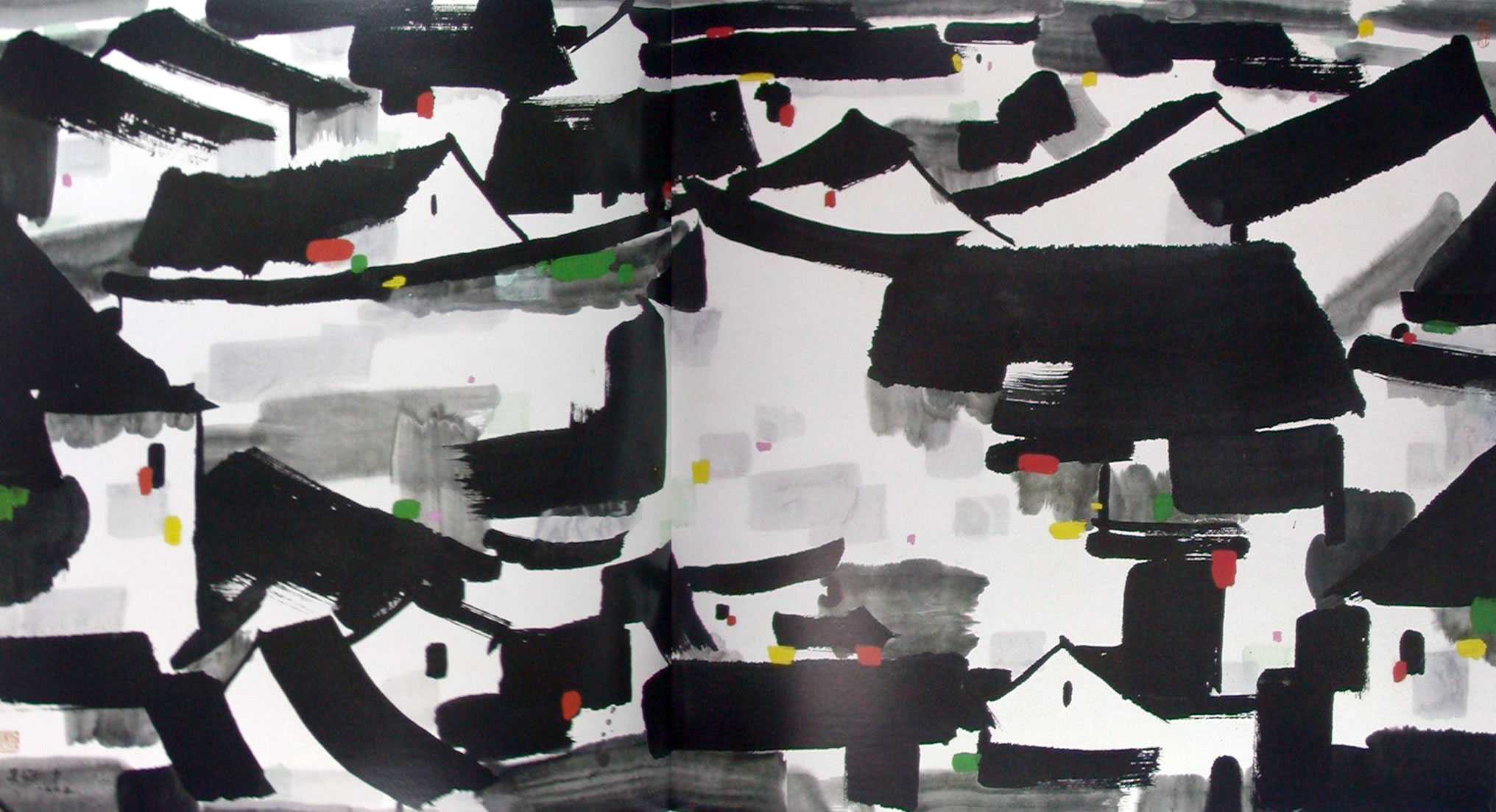 Chinese painter Wu Guanzhong works 113P