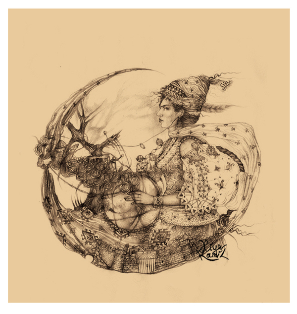 Ramil Aliyev的精细欧式复古风格人物插画设计欣赏