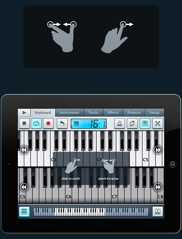 国外FL Studio Mobile第一感官用户UI界面设计欣赏