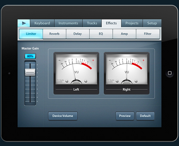 国外FL Studio Mobile第一感官用户UI界面设计欣赏