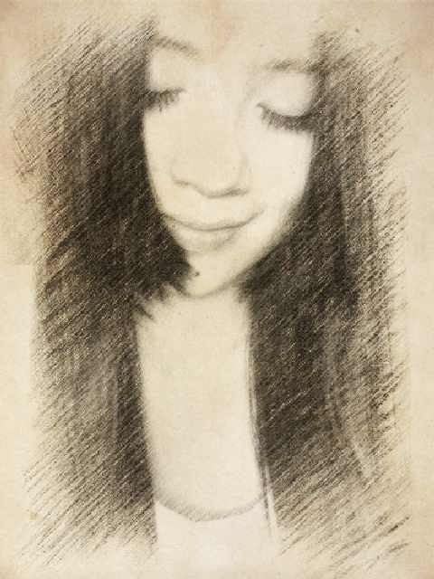 写实风格彩色铅笔女孩儿插画[6P].jpg