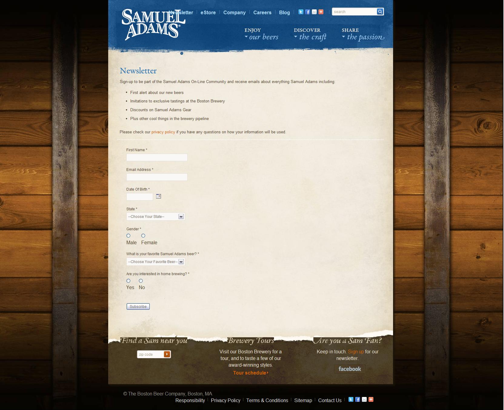 Samuel Adams® Newsletter Signup.jpg