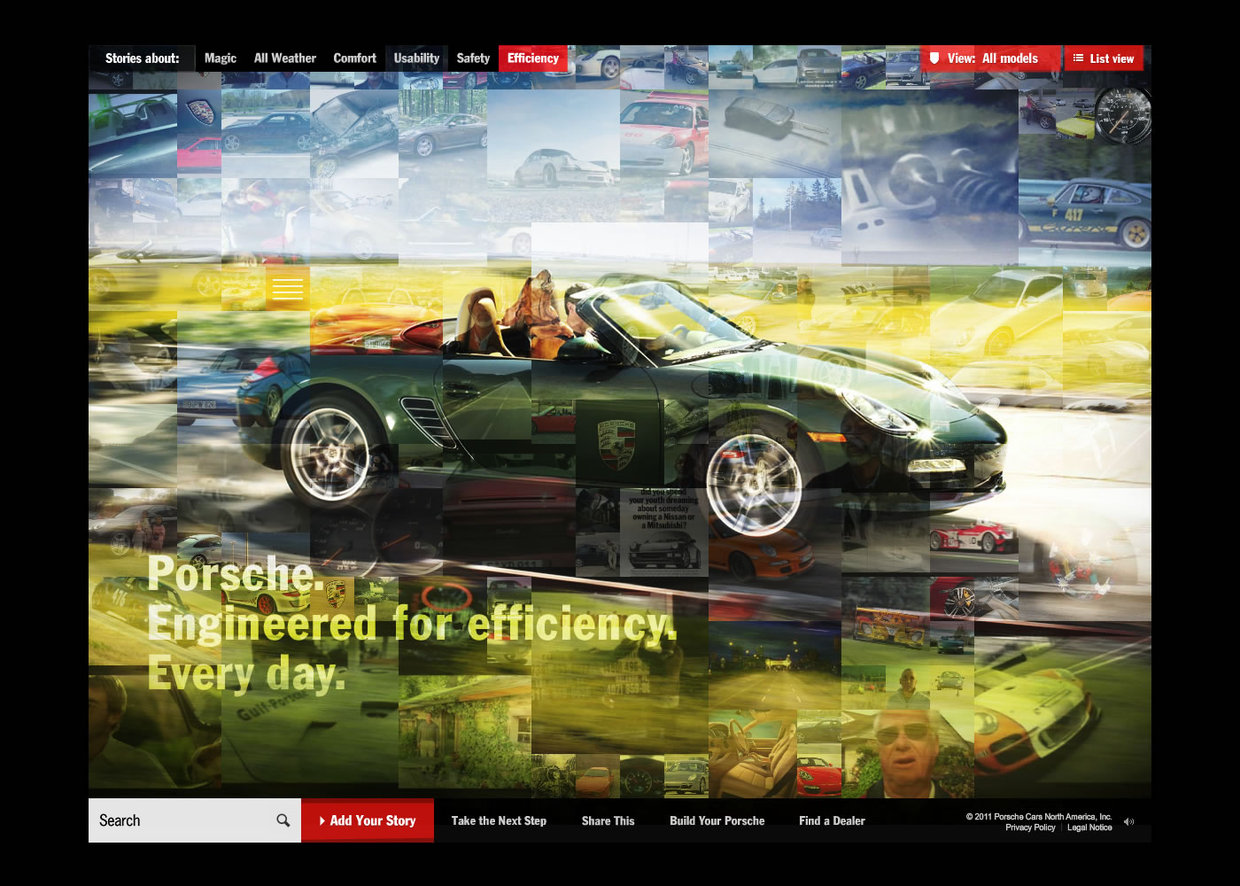PORSCHE 保时捷凌乱透明拼图风格页面设计欣赏[8P] (1).jpg