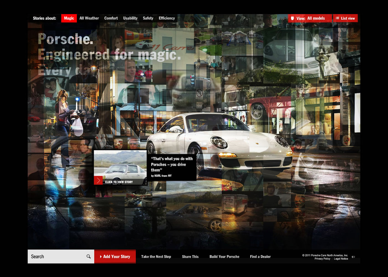 PORSCHE 保时捷凌乱透明拼图风格页面设计欣赏[8P] (3).jpg