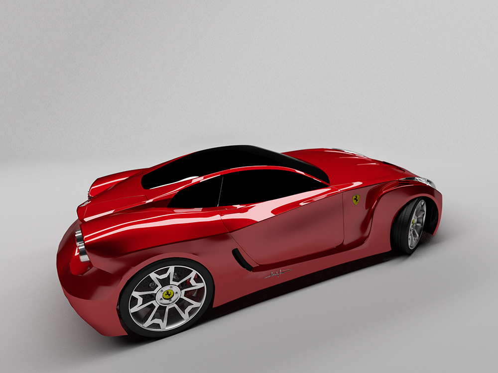 猩红色FERRARI Fx1 RR概念车手绘及三维效果图[29P] (20).jpg
