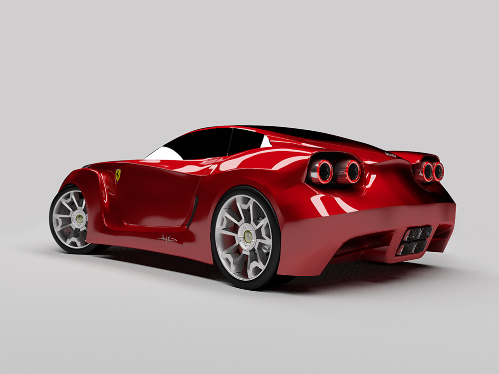 猩红色FERRARI Fx1 RR概念车手绘及三维效果图[29P] (24).jpg