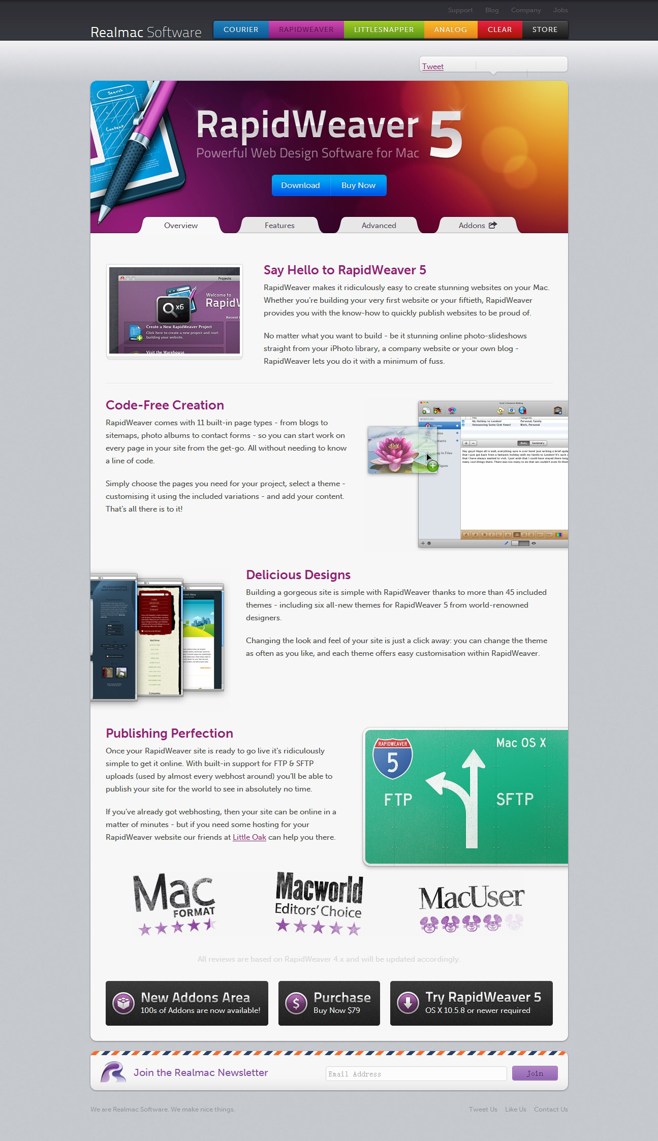 Web Design Software for Mac - RapidWeaver - Overvi.jpg