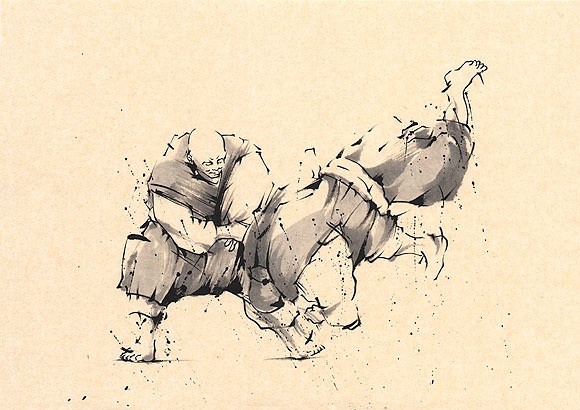 日本勝亦勇水墨功夫武术插画[54P] (42).jpg