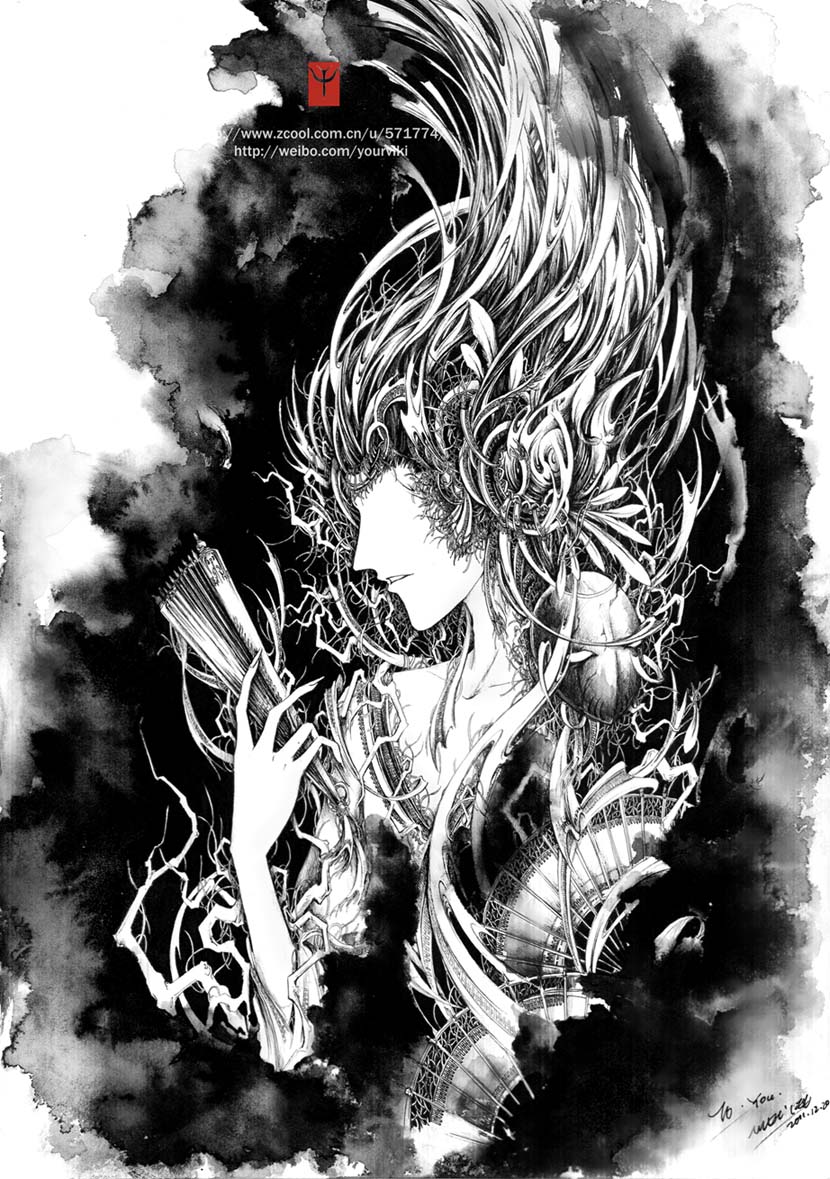 成都小帆-VIKI_LEE-《呓》系列手绘作品[56P] (44).jpg