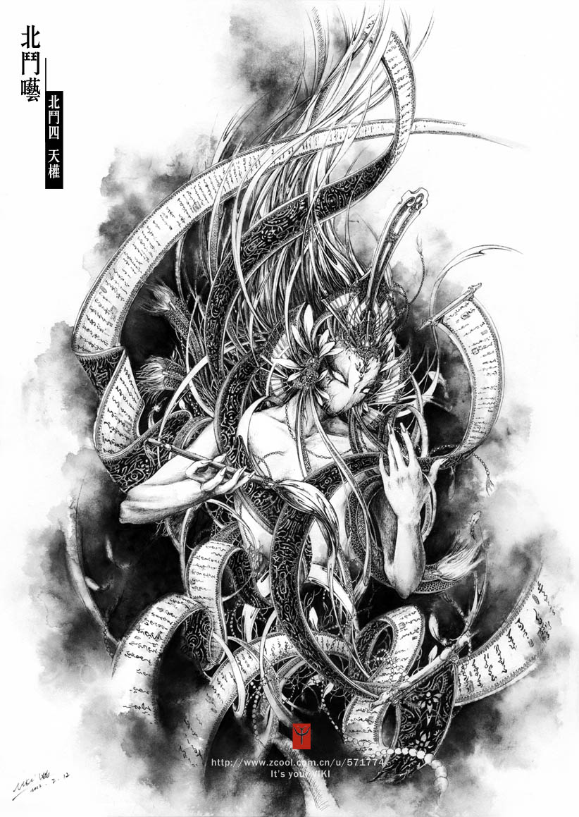 成都小帆-VIKI_LEE-《呓》系列手绘作品[56P] (50).jpg