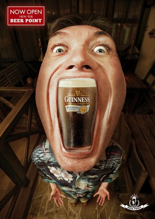 　　Beer Point Pub广告：这组广告很夺人眼球，尤其对于喜欢喝酒泡吧的人而言。兄弟，.jpg