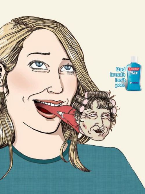 　　Colgate Plax漱口水广告：不想抽烟被人发现？不要早上未刷牙被人发现？不想偷吃重.jpg