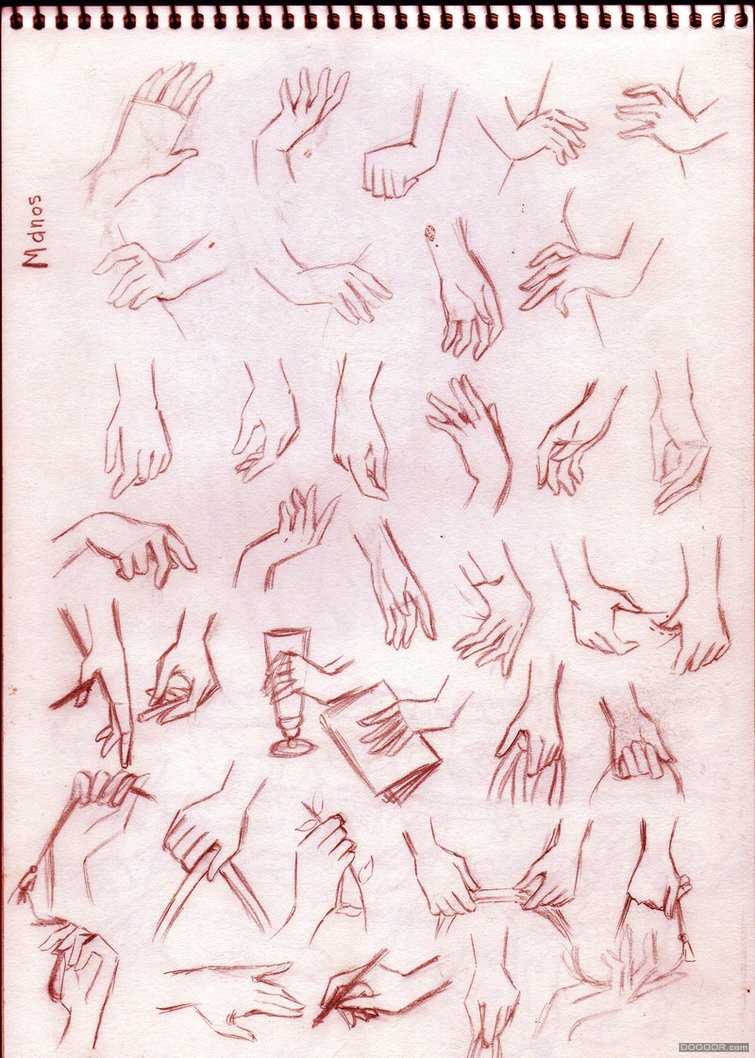 百家人体结构画法 之 手部-手势动作 [72P] (60).jpg