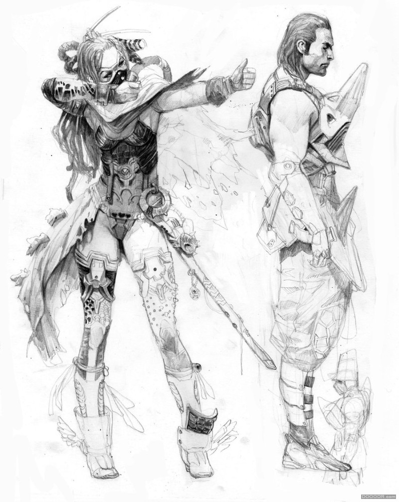 战争人物设定手绘线稿俄罗斯Alex Pascenko[高清80P] (8).jpg