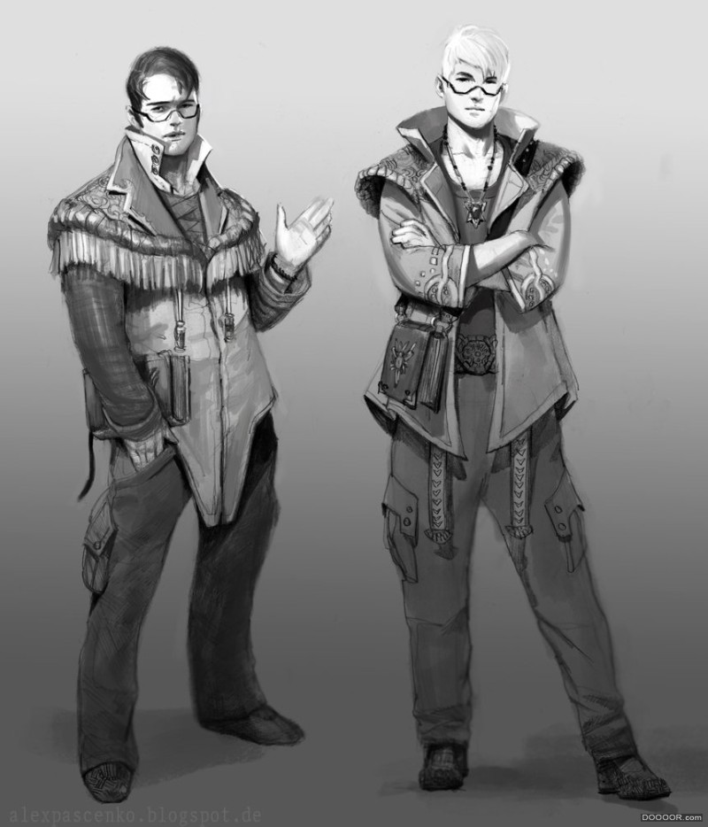 战争人物设定手绘线稿俄罗斯Alex Pascenko[高清80P] (51).jpg