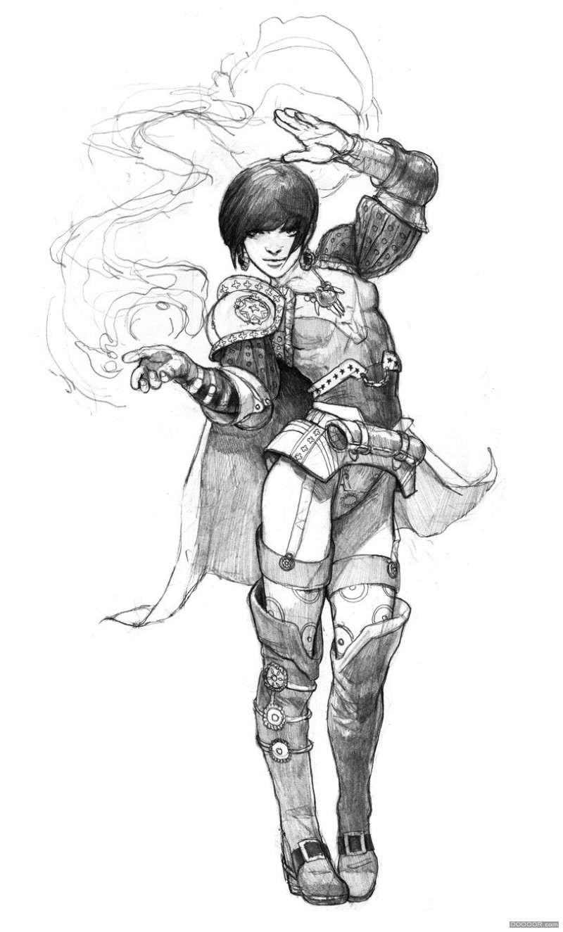 战争人物设定手绘线稿俄罗斯Alex Pascenko[高清80P] (70).jpg