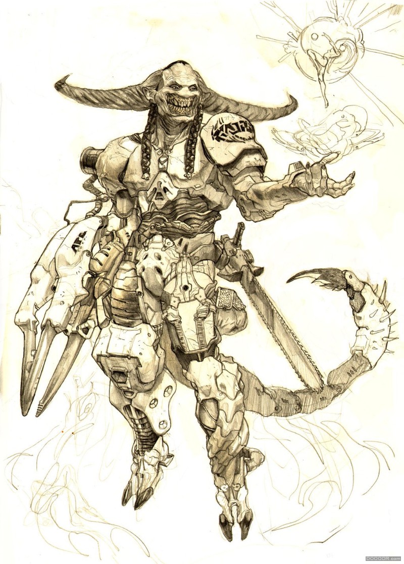 战争人物设定手绘线稿俄罗斯Alex Pascenko[高清80P] (74).jpg