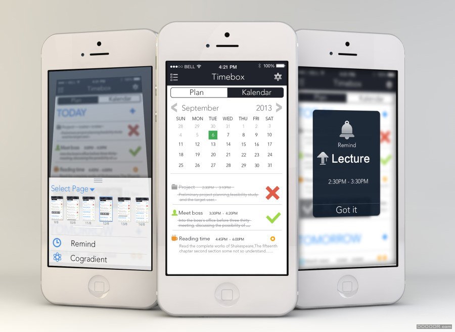 时间盒子日程安排应用APP UI设计 [8P] (6).jpg