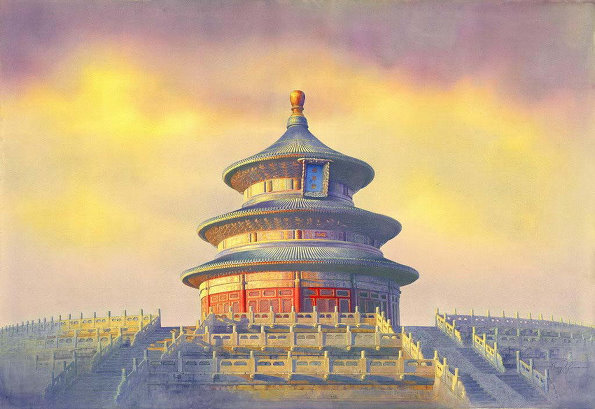 水彩画里的老北京印象-黄有维 [19P].jpg