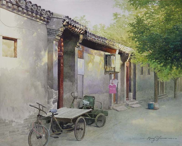水彩画里的老北京印象-黄有维 [19P] (2).jpg