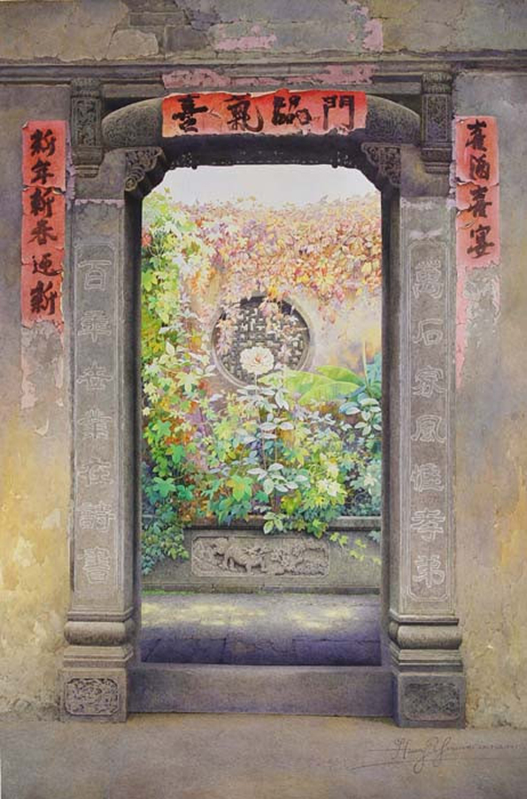 水彩画里的老北京印象-黄有维 [19P] (4).jpg