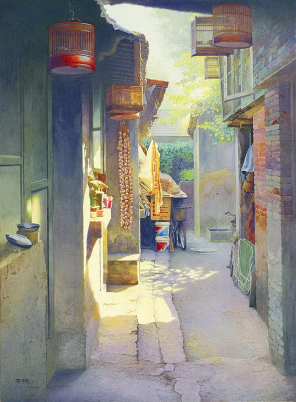 水彩画里的老北京印象-黄有维 [19P] (17).jpg