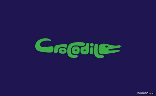 16个英文字母变形动物LOGO设计 (4).jpg