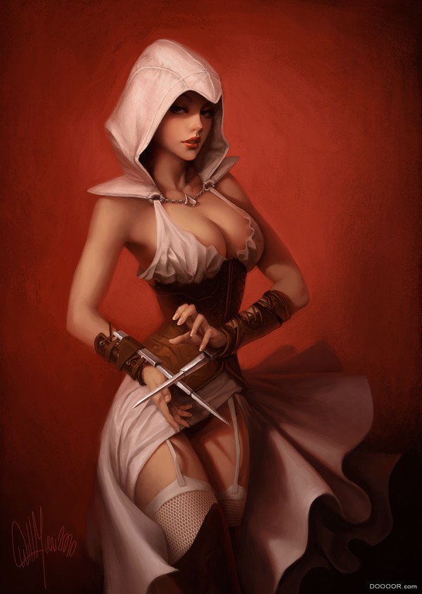 Willian Hideki Murai酒吧里的性感女郎插画 [13P].jpg